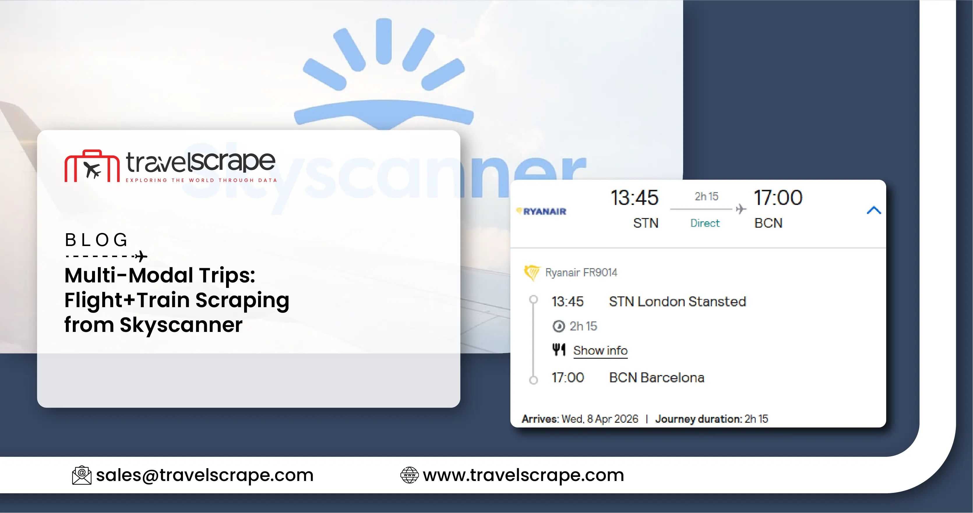 Multi-Modal Trips: Flight+Train Scraping from Skyscanner